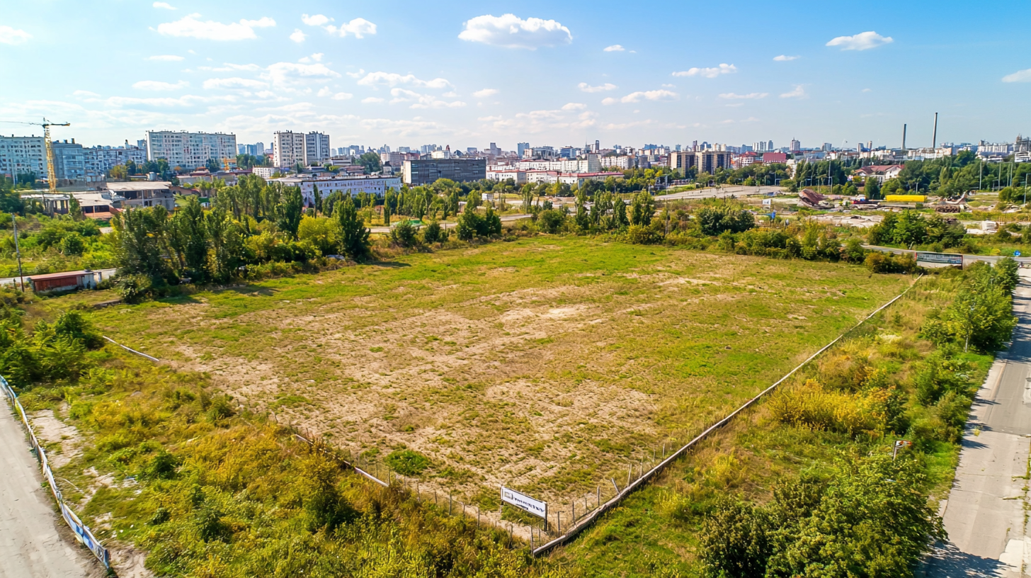 Prime land investment near Bucharest, showing expansive plots ready for residential and commercial development.